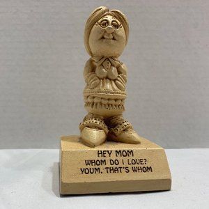 1970s Love Hey Mom Sillisculpt Statue